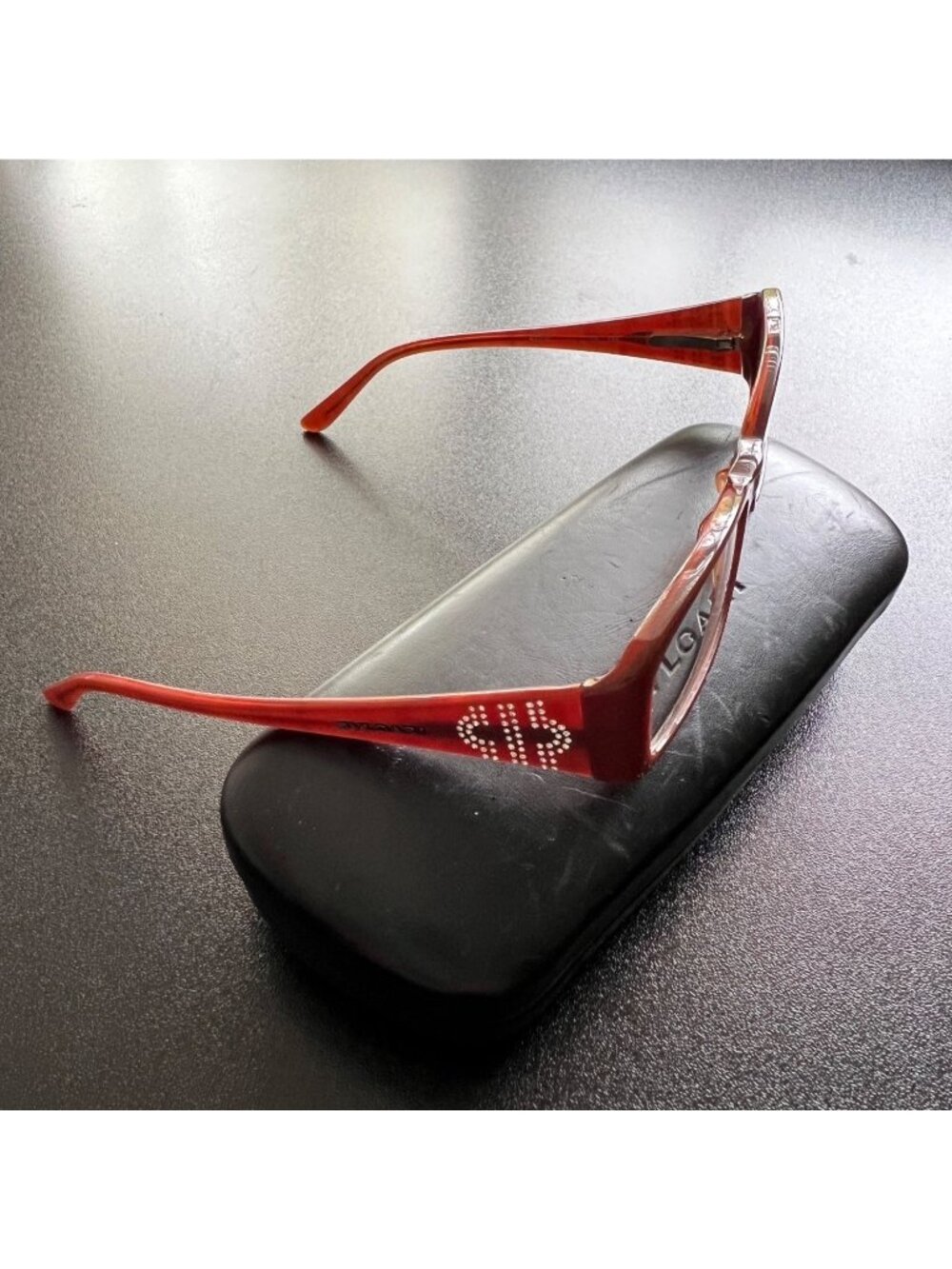 VINTAGE BVLGARI Bling Crystal Eyeglasses 470-B 829  Size 51-15-135